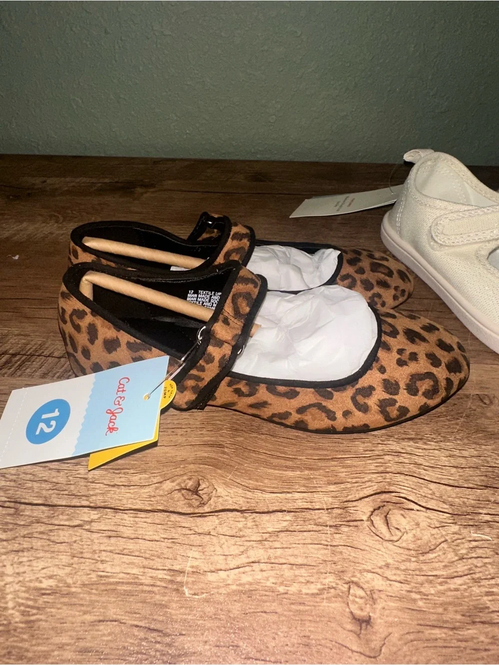Cat & Jack Girls' Leopard Mary Janes and Cream Mary Janes